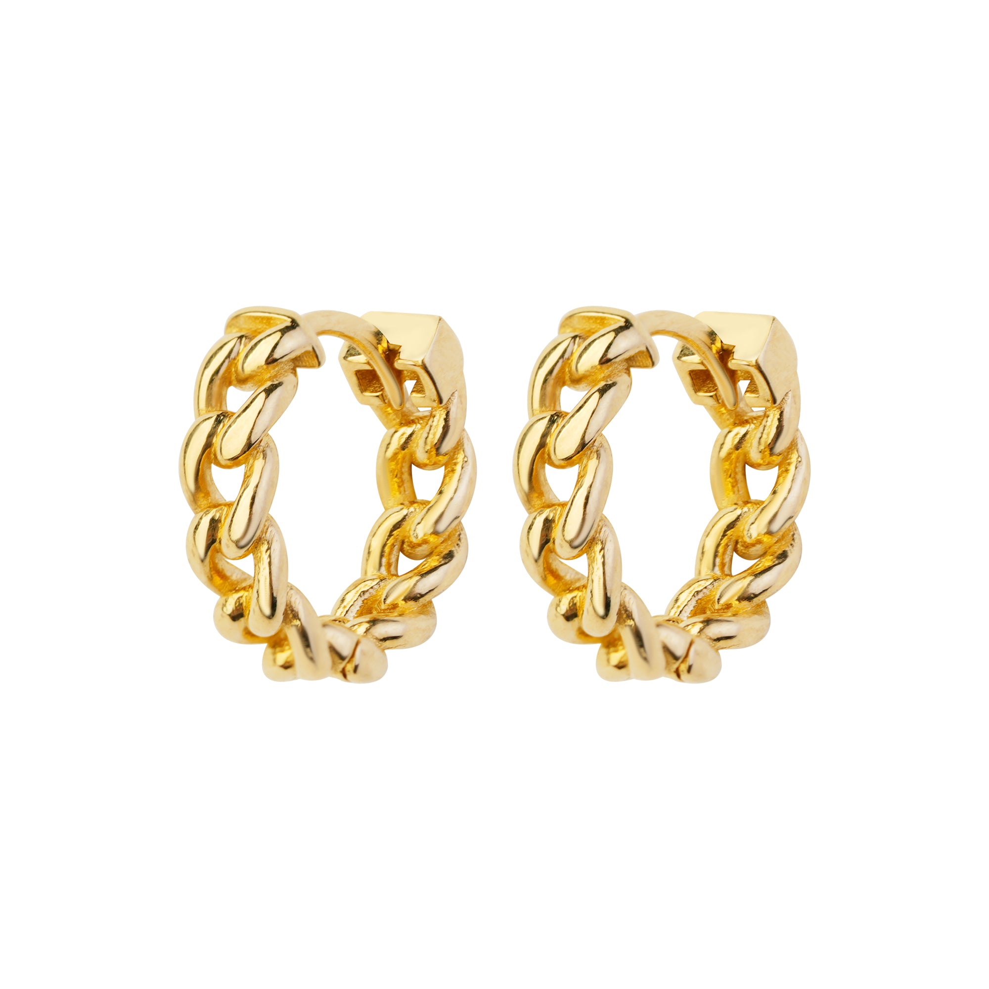 Zincir Halka Altın Küpe 14 Ayar