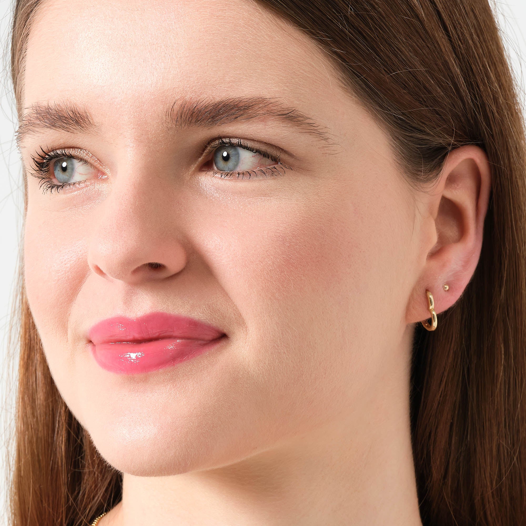 Minik Altın Top Küpe 2 mm 14 Ayar