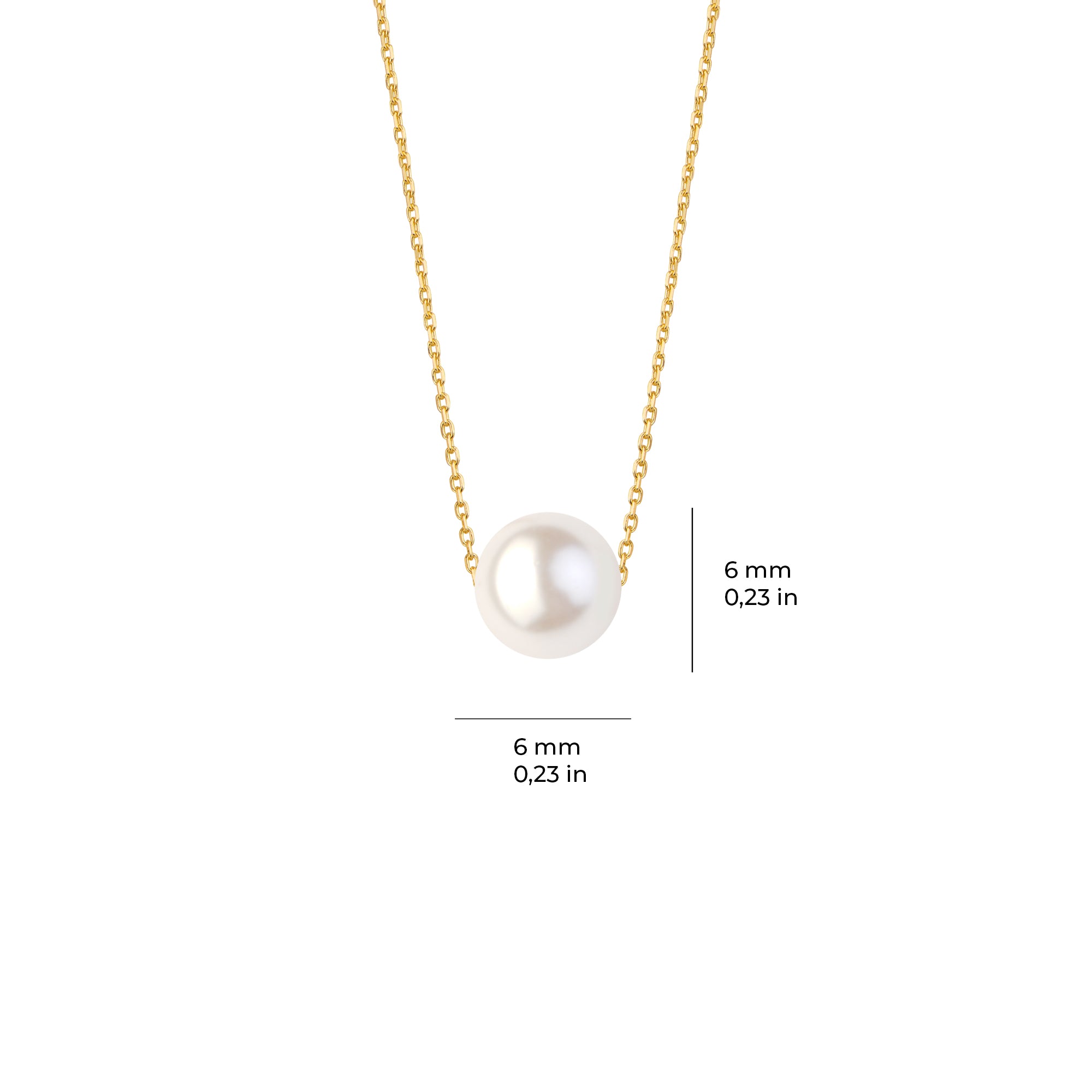 Altın İnci Kolye 14 Ayar