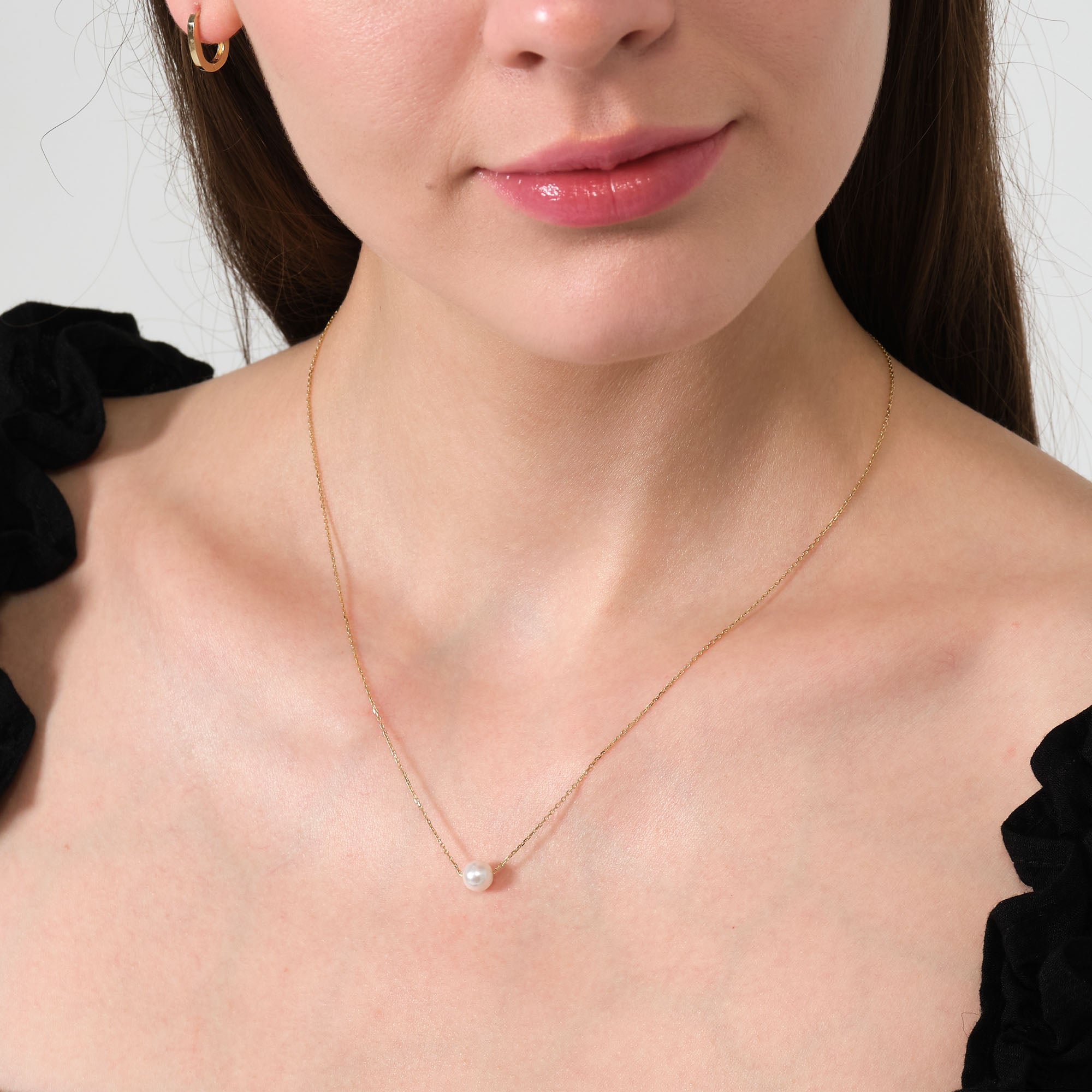 Altın İnci Kolye 14 Ayar