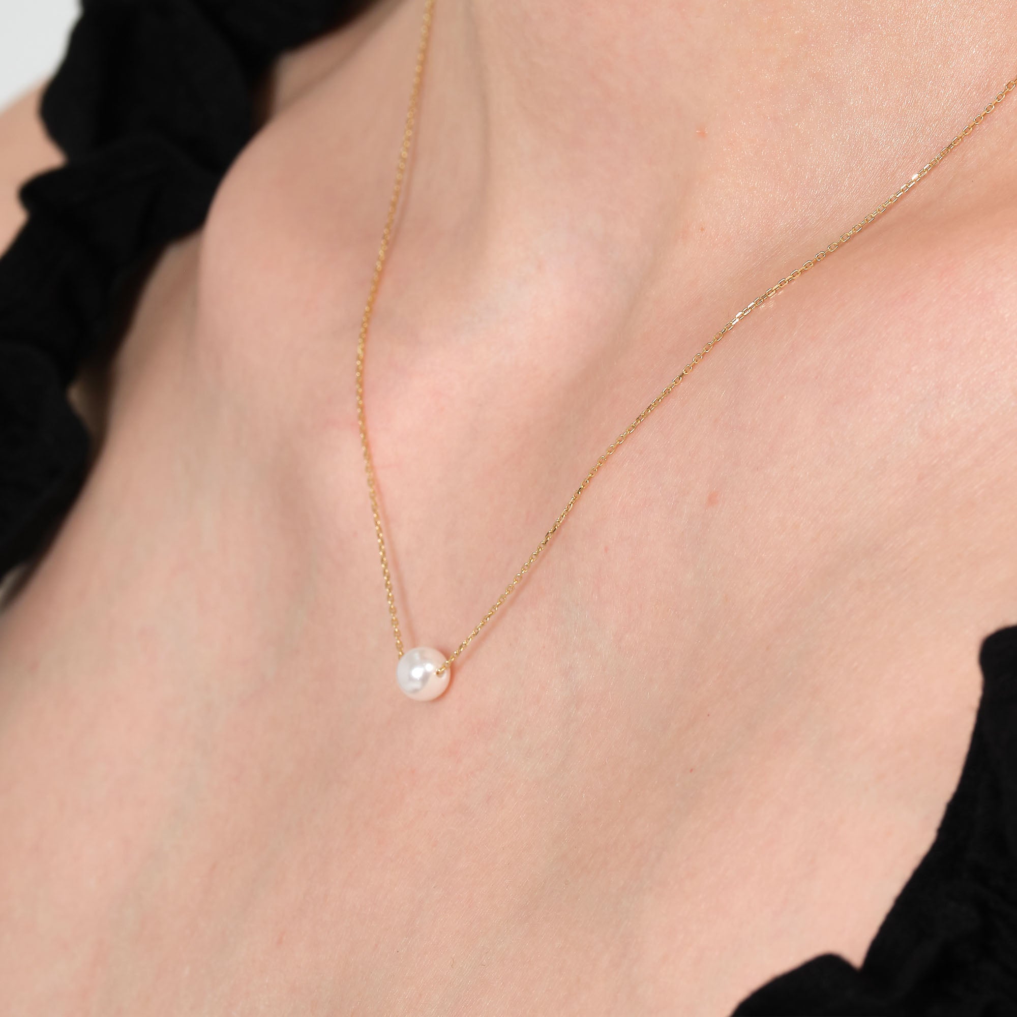 Altın İnci Kolye 14 Ayar