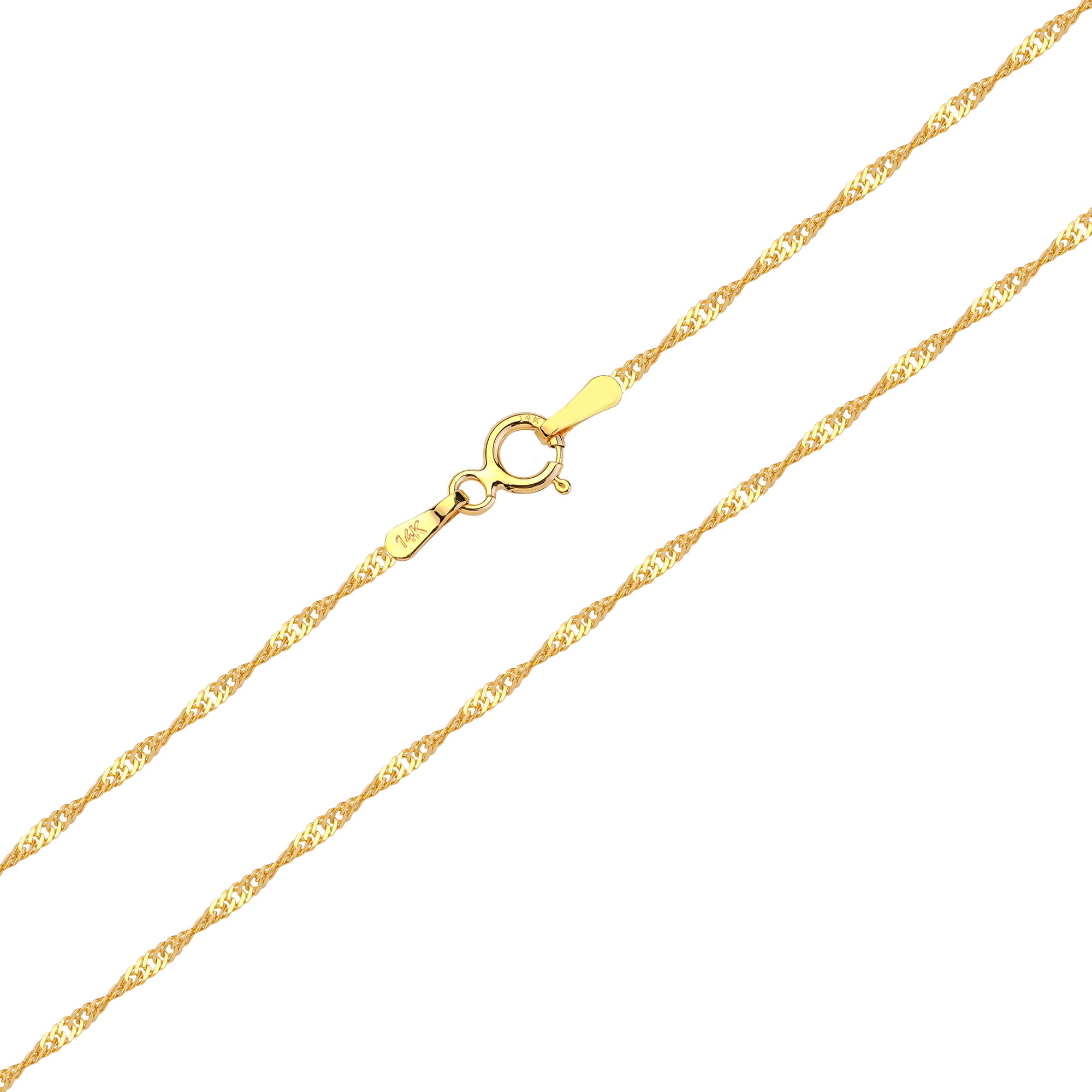 Singapur Altın Zincir 14 Ayar