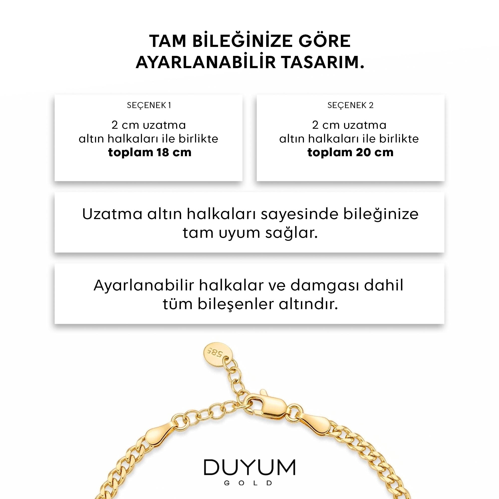 Pure Altın Bileklik 14 Ayar